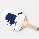 RAQUETTE DE PING PONG CARTE DE L'ALASKA (Côté)