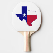 Raquette De Ping Pong Carte du drapeau du Texas (Devant)