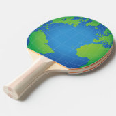 Raquette De Ping Pong Carte du monde (Devant Angle)