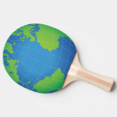 Raquette De Ping Pong Carte du monde (Côté)