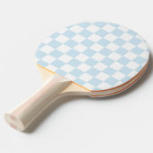 Raquette De Ping Pong Carton bleu pastel et blanc (Devant Angle)