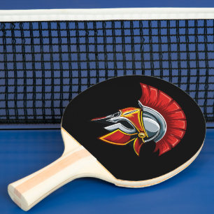 Raquette De Ping Pong Casque corinthien de la Grèce antique