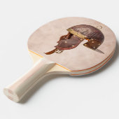 Raquette De Ping Pong Casque militaire romain antique (Devant Angle)