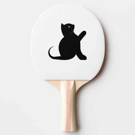 Raquette De Ping Pong Cat dit bonjour (Devant)
