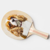 Raquette De Ping Pong Cavalier King Charles Spaniel Peinture originale (Côté)