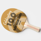 Raquette De Ping Pong Celebrating 100 Years Of Black History Month (Côté)