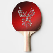 Raquette De Ping Pong Cendres noires rouges et Phoenix personnel (Dos)