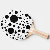Raquette De Ping Pong Centaines de points et cercles noirs dans la (Côté)