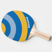 Raquette De Ping Pong Cercle côtier rayé avec nom (Côté)