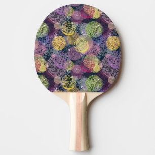 Raquette De Ping Pong Cercle de points Polka de la Cute Abstraite