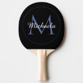 Raquette De Ping Pong Cercle minimal moderne nom initial monogramme mode (Devant)
