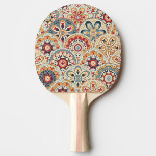 Raquette De Ping Pong Cercles Abstraits : Papier peint couleur tendance