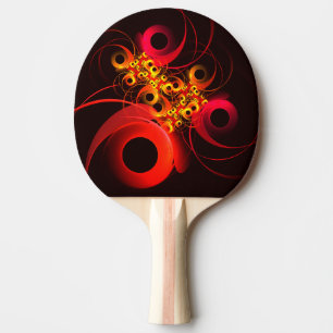 Raquette De Ping Pong Cercles colorés Motif d'art Abstrait moderne #08