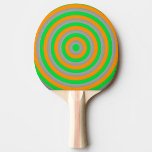 Raquette De Ping Pong Cercles Concentrés Colorés Ping Pong Bat