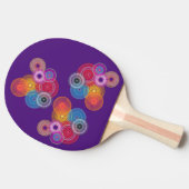 Raquette De Ping Pong Cercles multicolores (Côté)