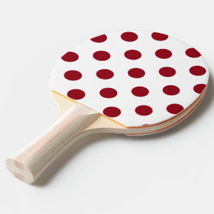 Raquette De Ping Pong Cercles Pois rouges Crimson