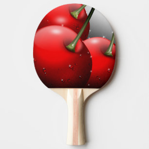 Raquette De Ping Pong Cerises avec gouttes de ragoût