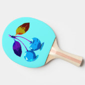 Raquette De Ping Pong Cerises bleues vives (Côté)