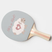 Raquette De Ping Pong C'est une fille ! Mama Sheep (Côté)