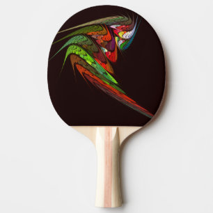 Raquette De Ping Pong Chameleon Art Abstrait
