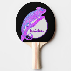 Raquette De Ping Pong Chameleon violet avec cadre circulaire