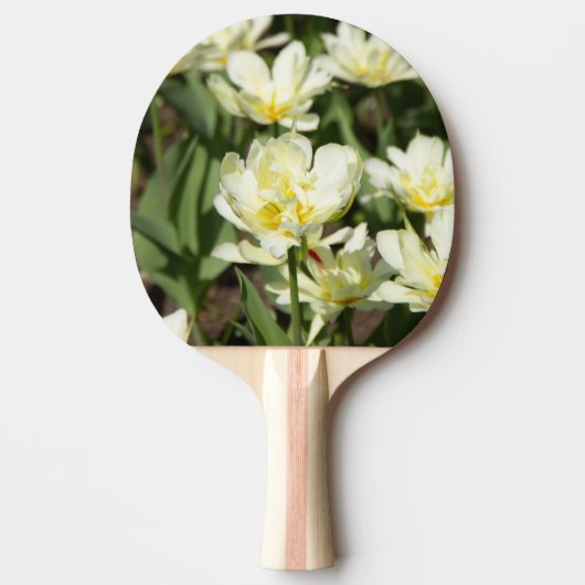 Raquette De Ping Pong Champ de tulipes blanches (Devant)