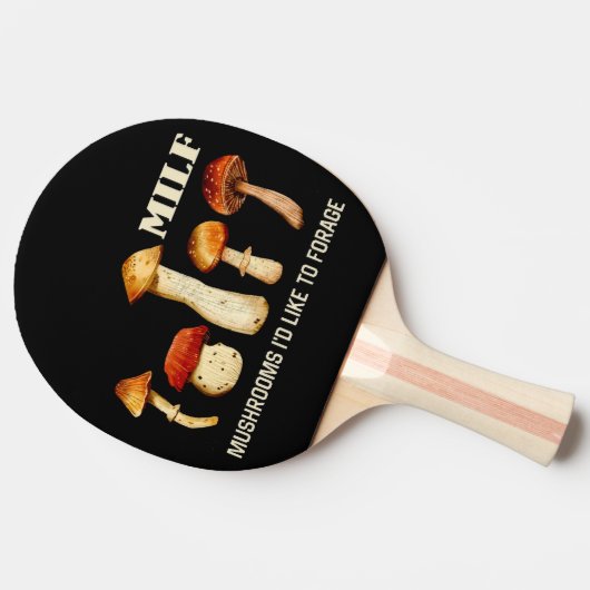 Raquette De Ping Pong Champignons Milfs J'Aimerais Fourrer, Champignons  (Côté)