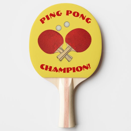 Raquette De Ping Pong Champion de ping-pong ! (Devant)