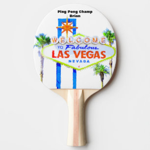 Raquette De Ping Pong Champion personnalisé de Las Vegas