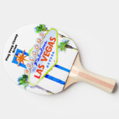 Raquette De Ping Pong Champion personnalisé de Las Vegas (Côté)