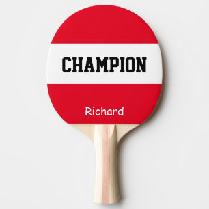 Raquette De Ping Pong Champion personnalisé de nom personnalisé