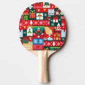 Raquette De Ping Pong Chandail moche de Noël (1) (Dos)