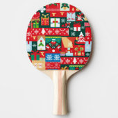 Raquette De Ping Pong Chandail moche de Noël (1) (Devant)