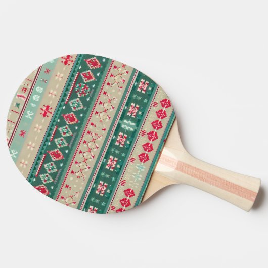 Raquette De Ping Pong Chandail moche de Noël (2) (Côté)