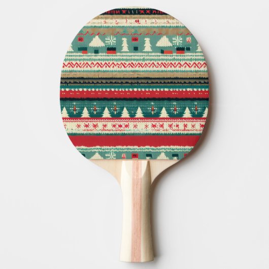 Raquette De Ping Pong Chandail moche de Noël (3) (Devant)