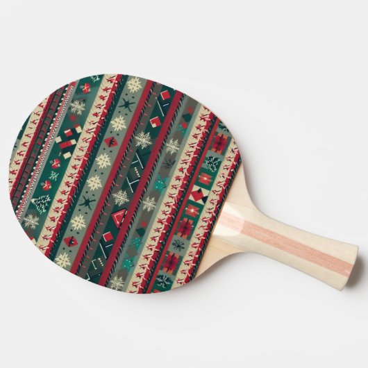 Raquette De Ping Pong Chandail moche de Noël (4) (Côté)
