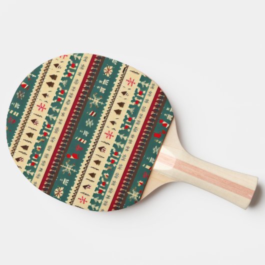 Raquette De Ping Pong Chandail moche de Noël (5) (Côté)