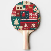 Raquette De Ping Pong Chandail moche de Noël (6) (Dos)