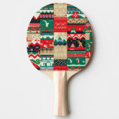 Raquette De Ping Pong Chandail moche de Noël (8) (Devant)