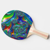 Raquette De Ping Pong ~CHAOS ~ Fractal original ~ (Côté)