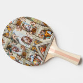 Raquette De Ping Pong Chapelle Sixtine Michelangelo - Vatican, Rome, Ita (Côté)