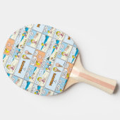 Raquette De Ping Pong Charlie Brown & Glace Sally À La Plage (Côté)