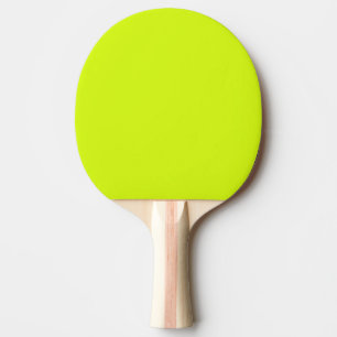 Raquette De Ping Pong Chartreuse Couleur jaune uni