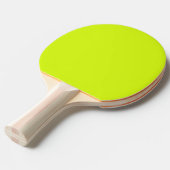 Raquette De Ping Pong Chartreuse Couleur jaune uni (Devant Angle)