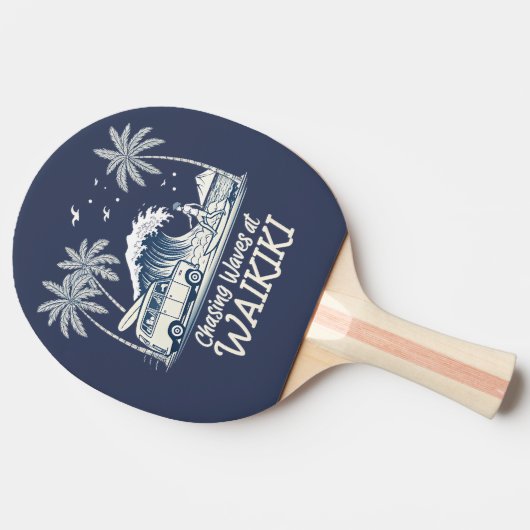 Raquette De Ping Pong Chasing Waves at Waikiki (Côté)