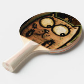 Raquette De Ping Pong Chat d'art de rue (Devant Angle)