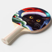 Raquette De Ping Pong Chat de Noël (1) (Devant Angle)