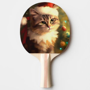 Raquette De Ping Pong Chat de Noël (4)