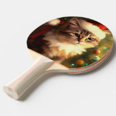 Raquette De Ping Pong Chat de Noël (4) (Devant Angle)