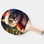 Raquette De Ping Pong Chat de Noël (5) (Côté)